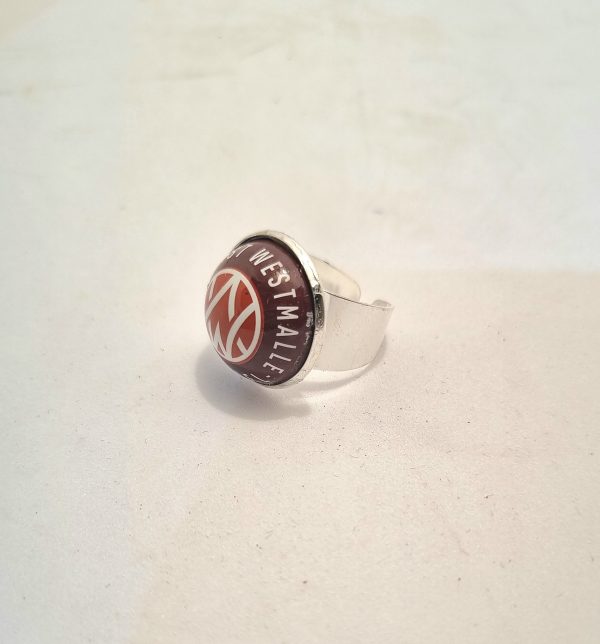 Foto lateral Anillo Trappist Westmalle Duble