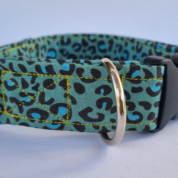 Foto del Collar de perro Leopardo Azul