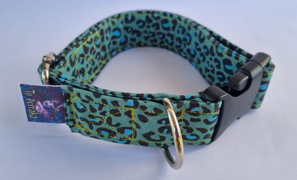 Foto del Collar de perro Leopardo Azul