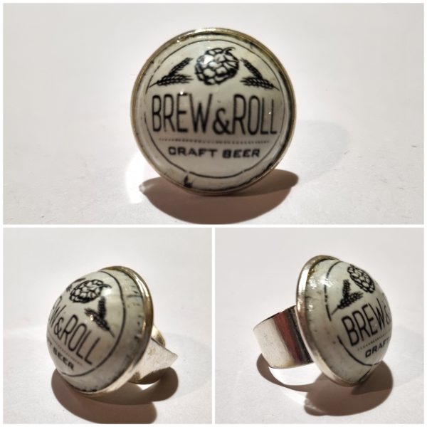 Collage de fotos del Anillo Colección XXL Brew & Roll desde varios ángulos
