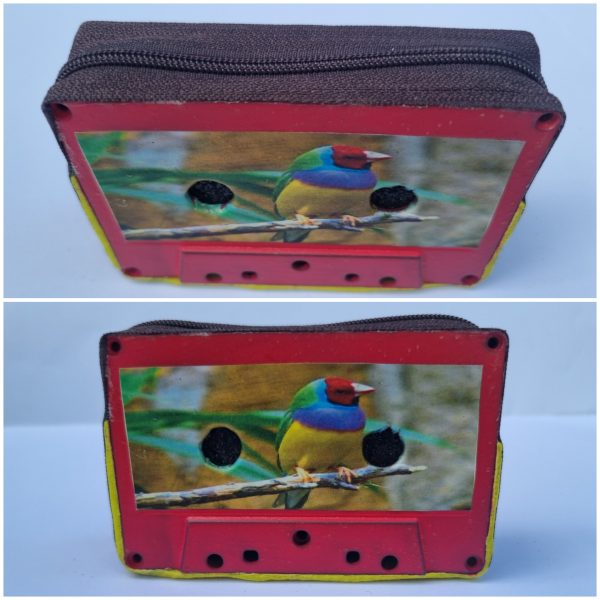 Collage de fotos del Monedero Cassette Pájaro
