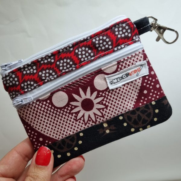 Foto de la parte delantera del monedero retalero