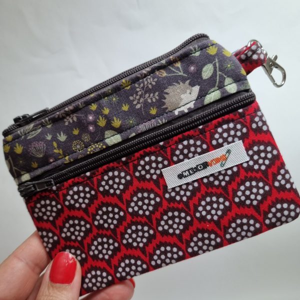 Foto de la parte delantera del monedero retalero