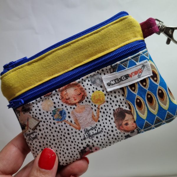 Foto de la parte delantera del monedero retalero