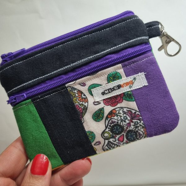 Foto de la parte delantera del monedero retalero