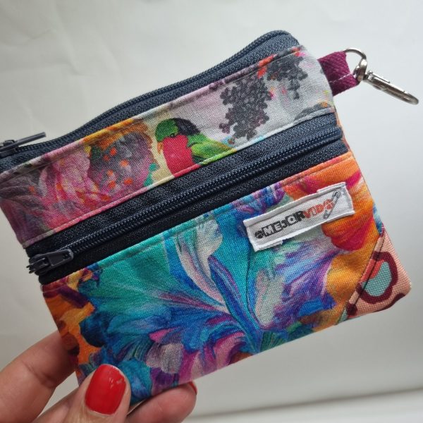 Foto de la parte delantera del monedero retalero