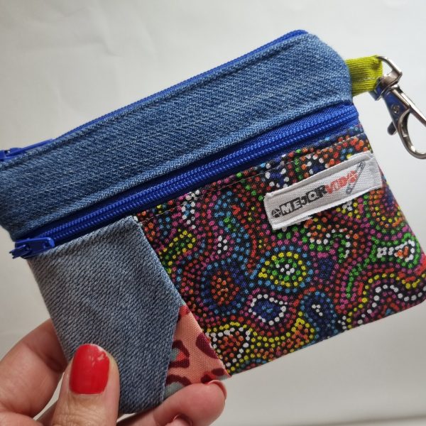 Foto de la parte delantera del monedero retalero