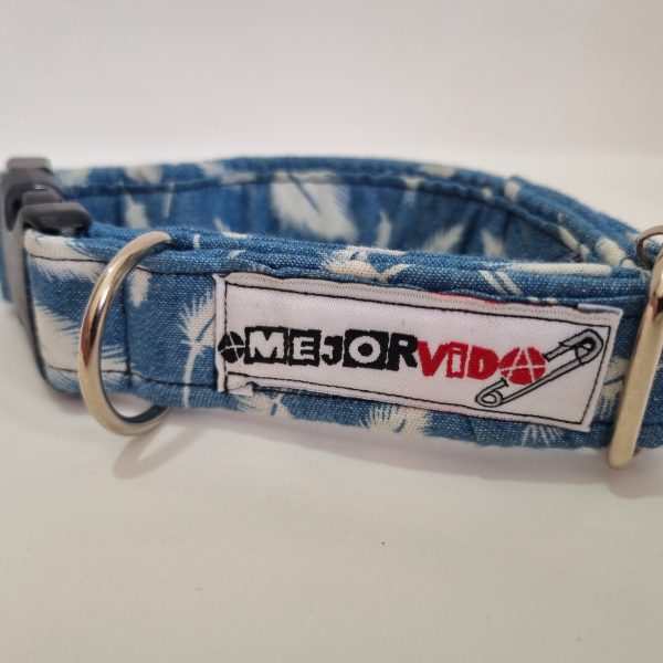 Foto del collar de perro vaquero plumas