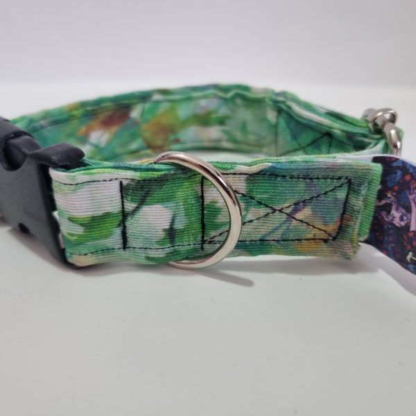 Foto del collar de perro tonos verdes