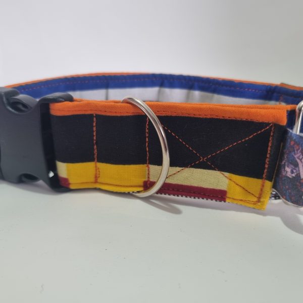 Foto del collar de perro rayas