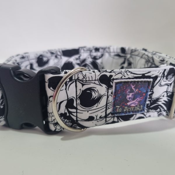 Foto del collar de perro calaveras