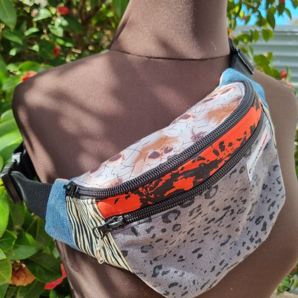 Foto de la parte delantera de la riñonera retalera